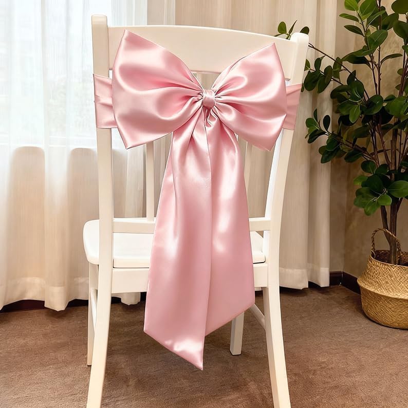 Pink Bow Decor 2 Pack, Large Small Size  - Image 5