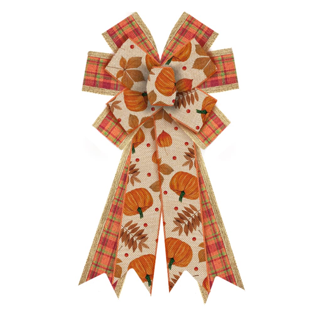 Large Fall Wreath Bows - Thanksgiving Pl - Image 7