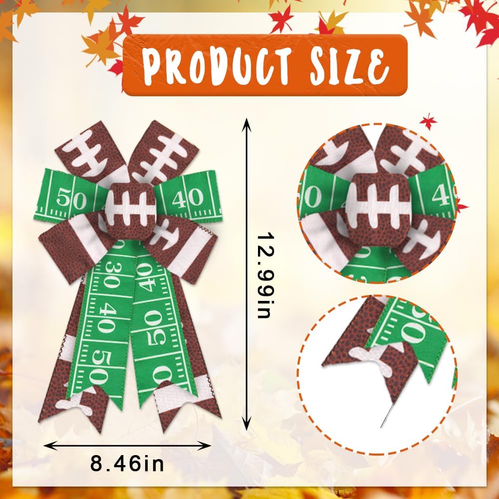 Estivaux 2 Pieces Football Bows for Wrea - Image 7