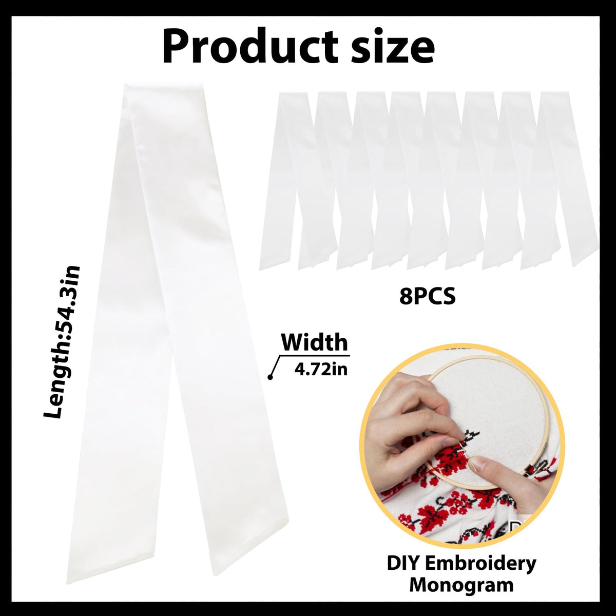 8 Pcs Christmas Wreath Sash for Front Do - Image 6