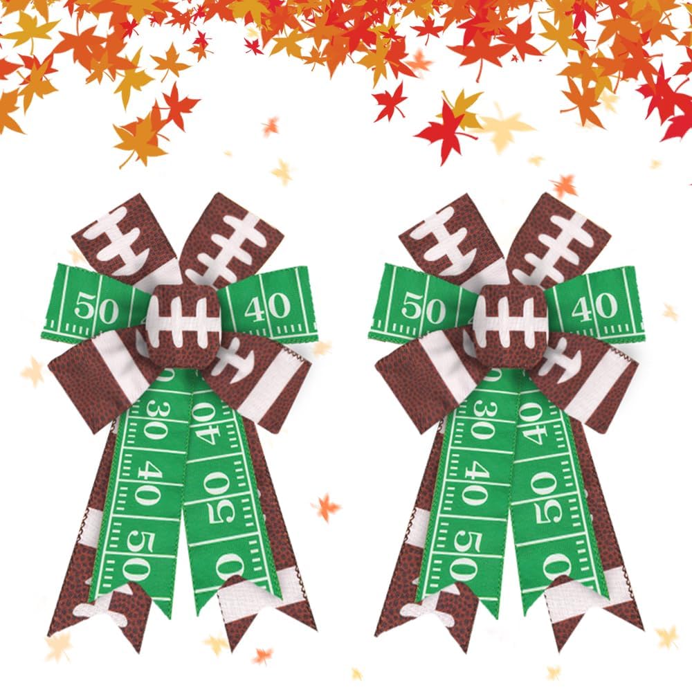 Estivaux 2 Pieces Football Bows for Wrea - Image 6