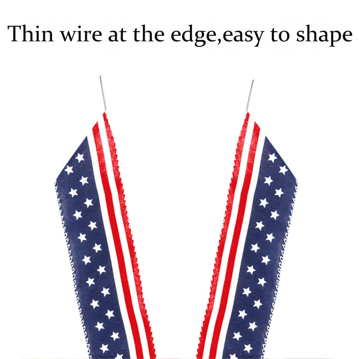 2 Pack 4th of July Decor Bow for Wreath, - Image 9
