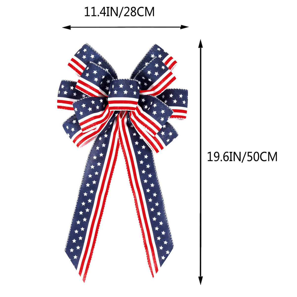 2 Pack 4th of July Decor Bow for Wreath, - Image 8
