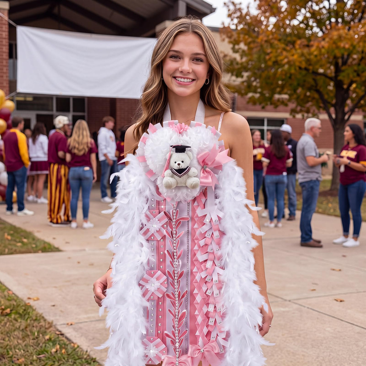 Thenshop 47" Homecoming Mum with Teddy B - Image 8