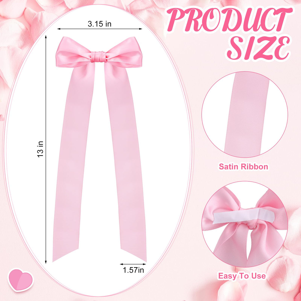 Teenyyou 12 Pcs Pink Bow Decor Candlesti - Image 9