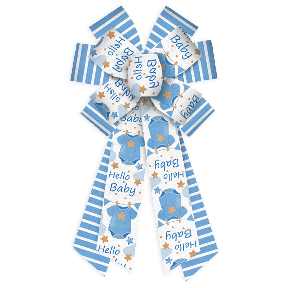 Threetols Baby Shower Wreath Bows, Blue  - Image 6