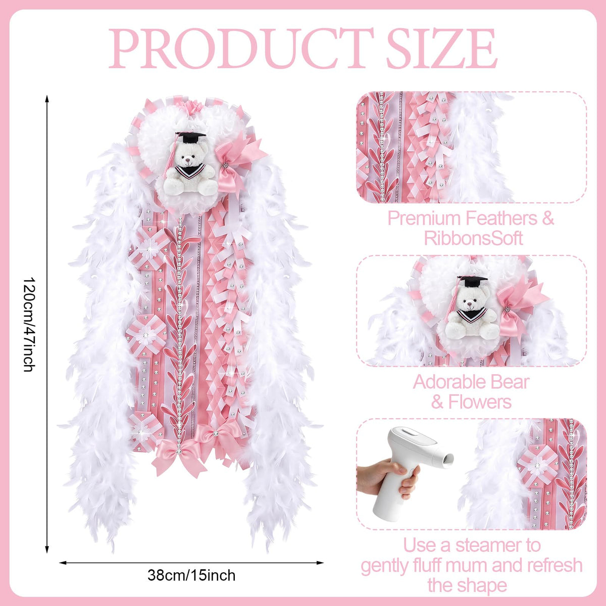 Thenshop 47" Homecoming Mum with Teddy B - Image 9