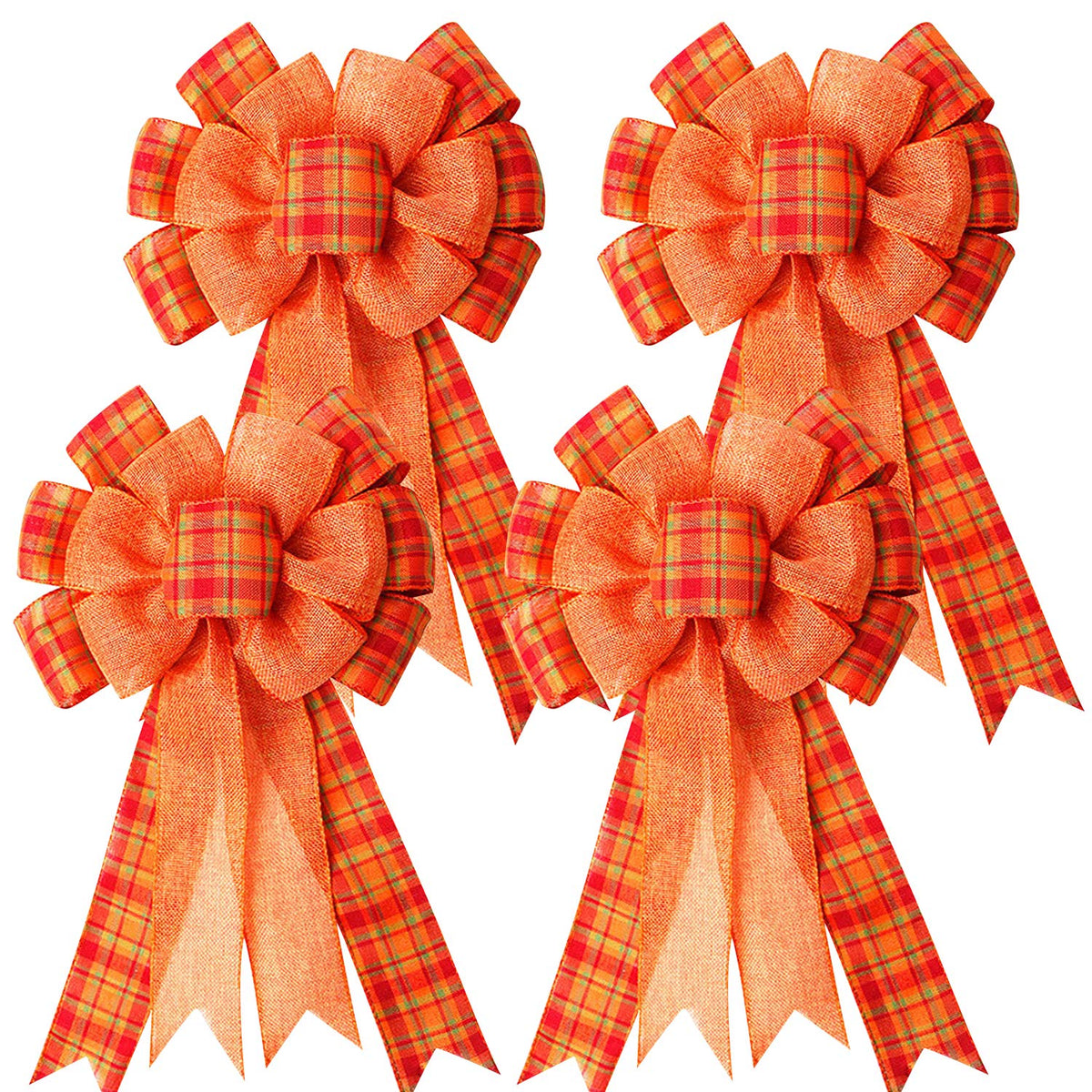 4 Pcs Large Thanksgiving Buffalo Plaid W - Image 7