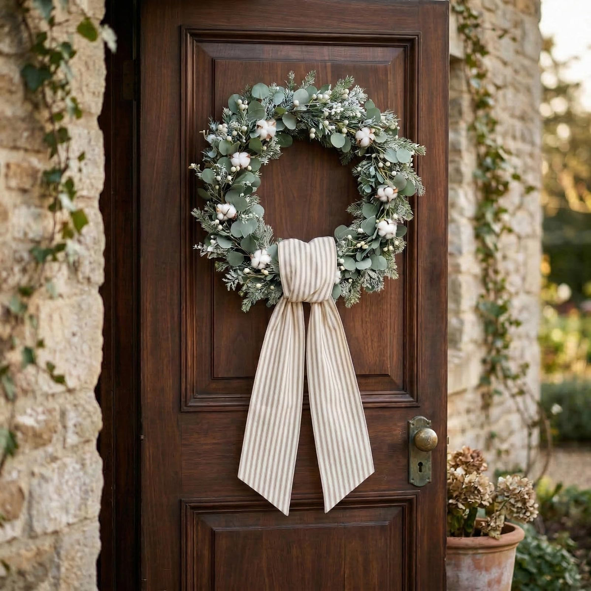 Spring Wreath Sash for Front Door, Birth - Image 8