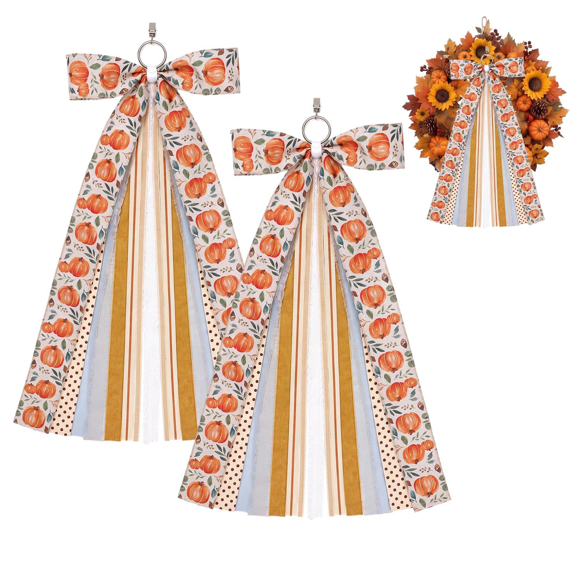 Suncalla 2 Pcs Vintage Farmhouse Fall Ri - Image 8