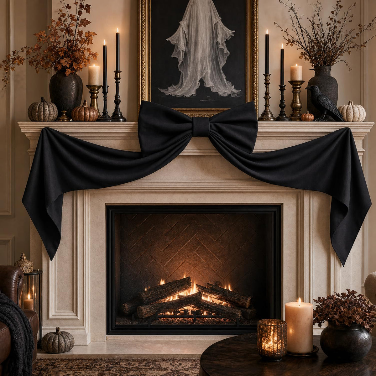 Giant Black Bow for Halloween Decor, 48i - Image 9